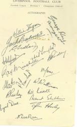 Autograph Sheet 1940s