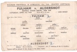 Fulham v Aldershot - 1942/1943