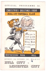 Hull City v Leicester City - 1949/1950
