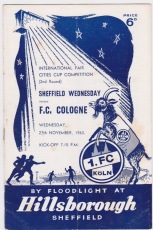 Sheffield Wednesday v FC Koln - 1963/1964
